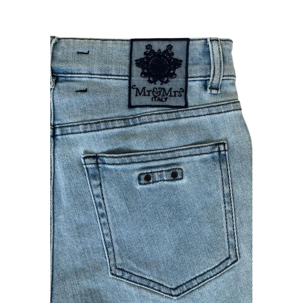 Blue Cotton Women's Short