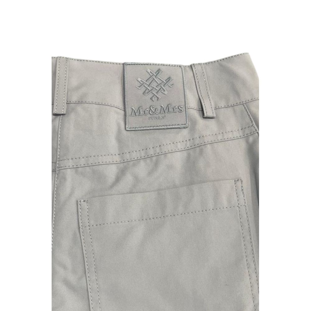 Grey Cotton Women Pants
