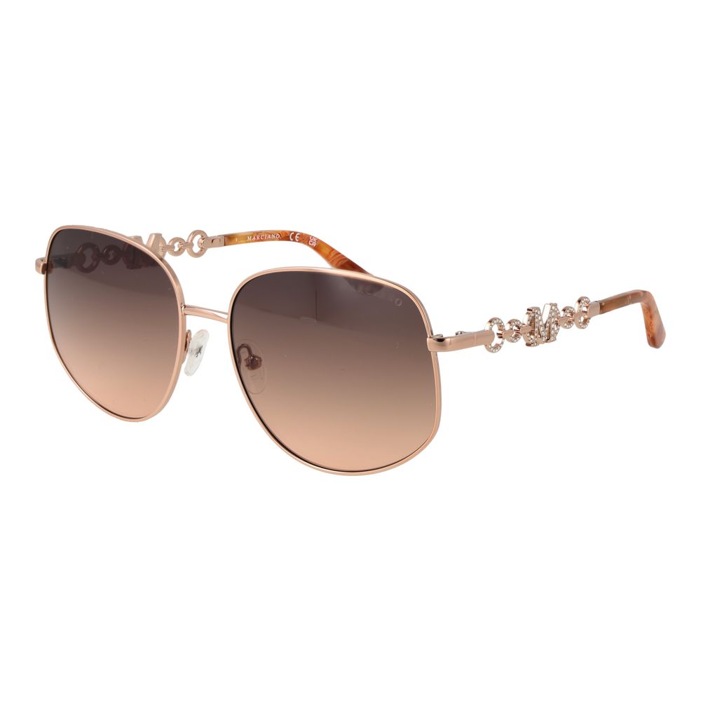 Rose Gold Metal Sunglasses