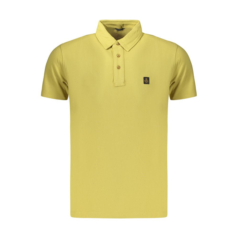 Yellow Cotton Men's Polo