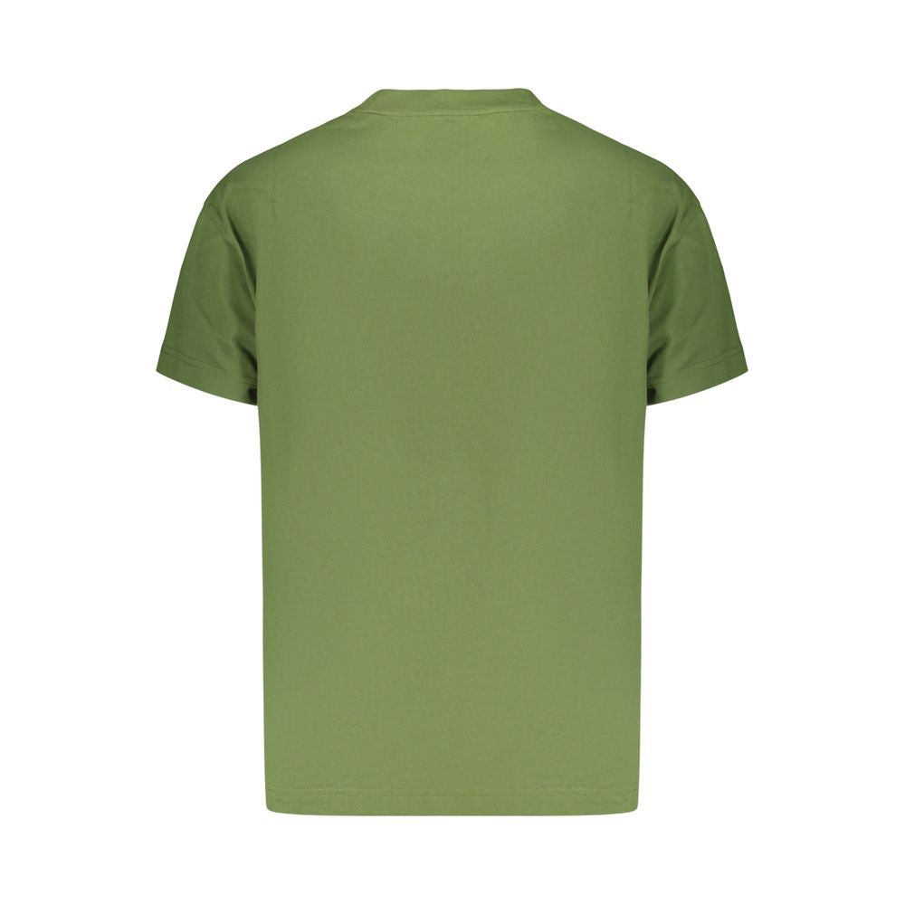 Green Cotton Men's T-Shirt