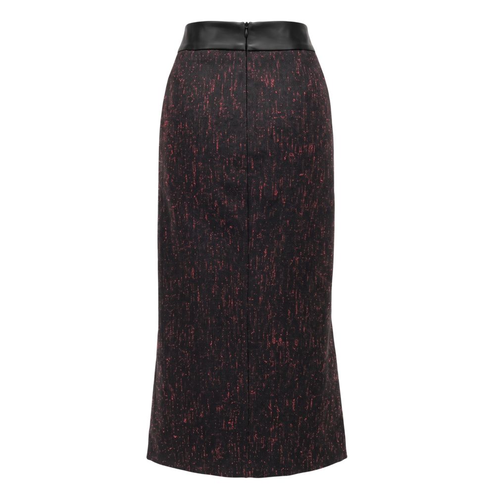 Black Wool Women Skirt
