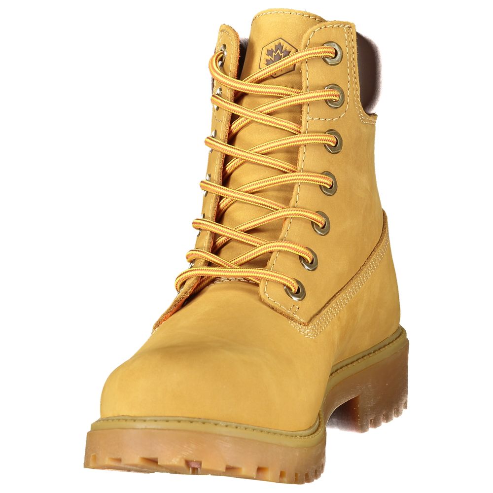Yellow Leather Men's Boots