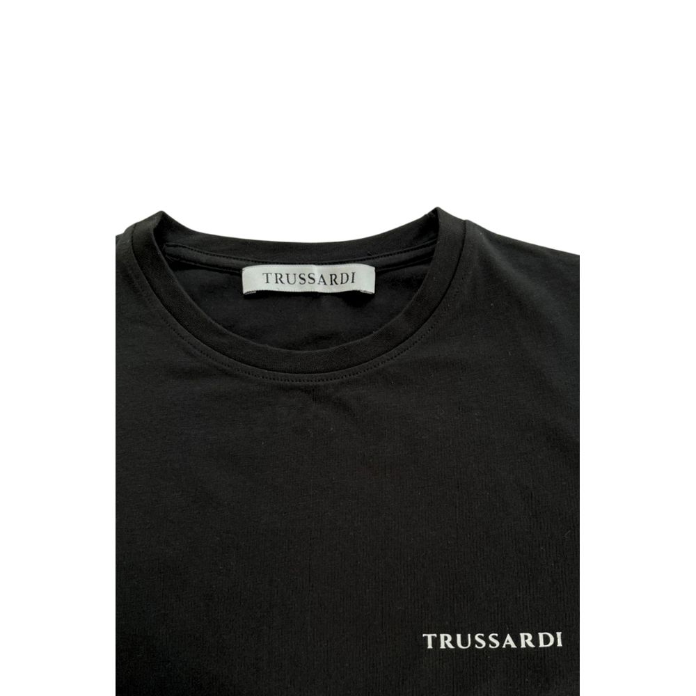 Black Cotton Men T-Shirt