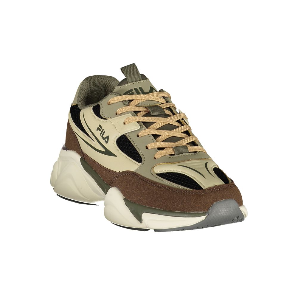 Brown Polyester Men's Sneaker