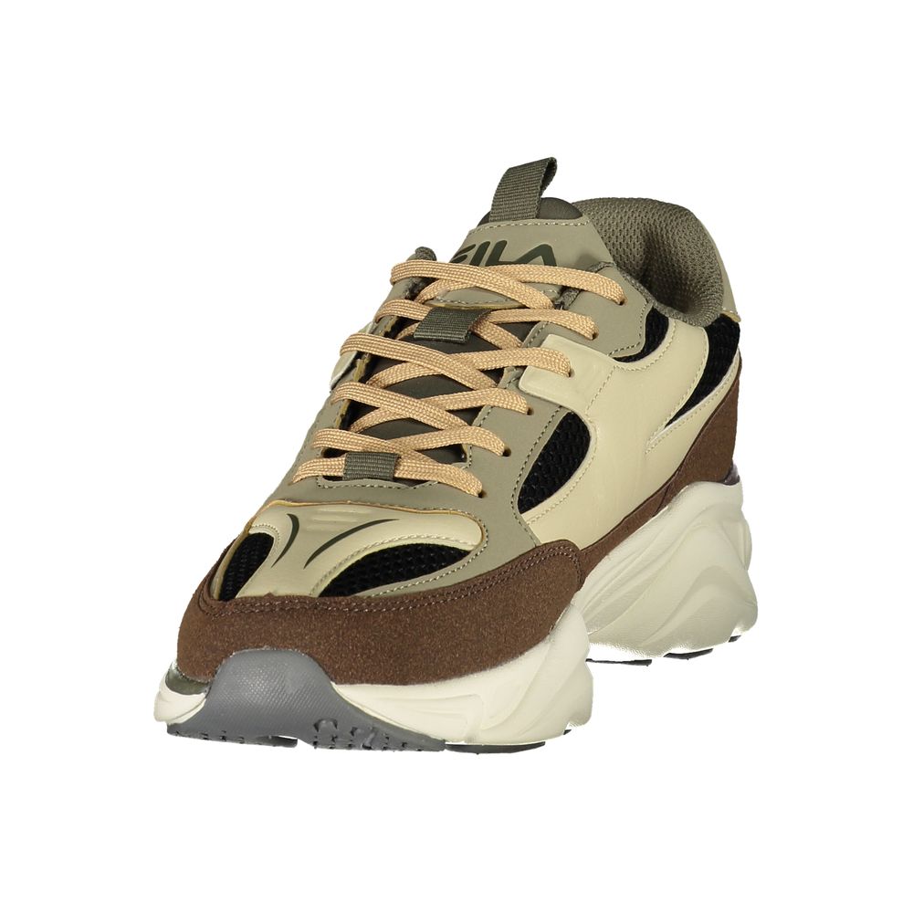 Brown Polyester Men's Sneaker