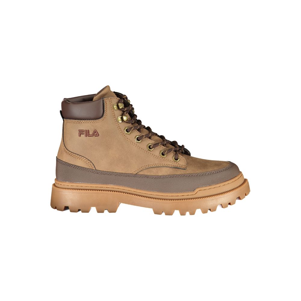 Brown Polyester Mens Sneaker