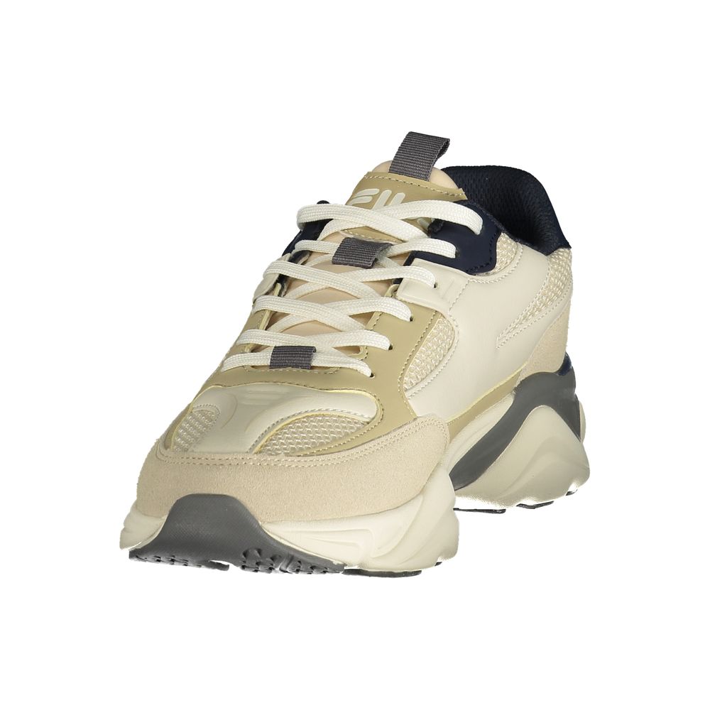 Beige Polyurethane Men's Sneaker