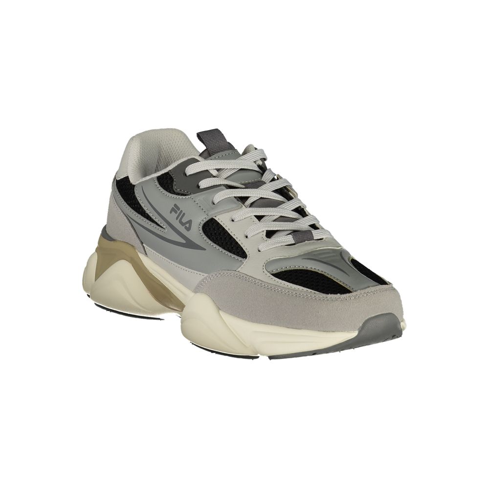 Gray Polyester Men's Sneaker