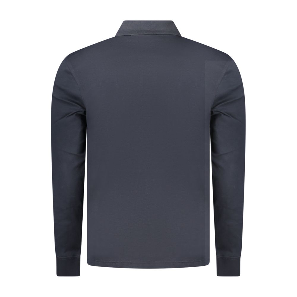 Blue Cotton Polo Shirt