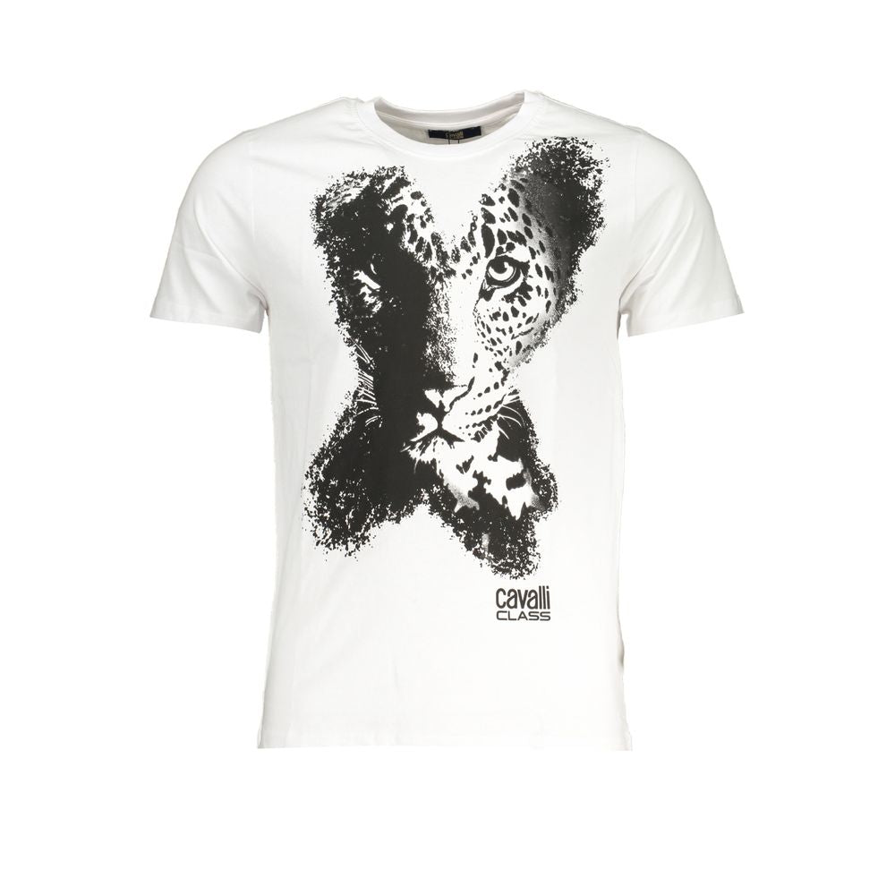 White Cotton Men's T-Shirt
