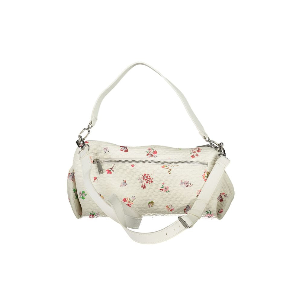 White Polyurethane Women Handbag