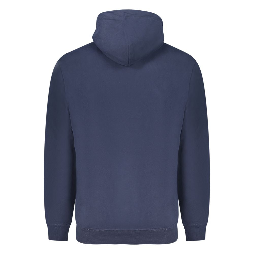 Blue Cotton Men Sweatshirt