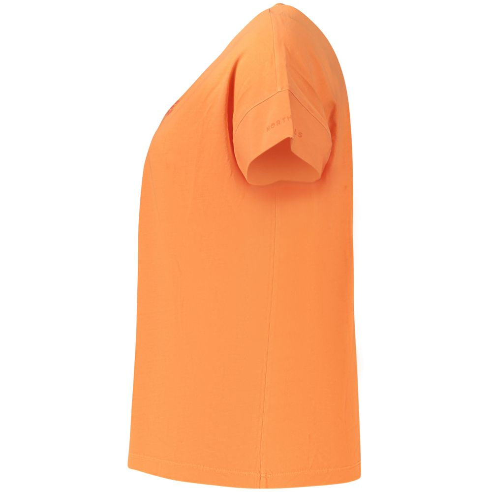 Arancione Cotton Women T-Shirt