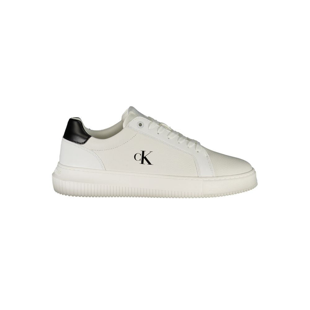 Bianco Polyurethane Men Sneaker