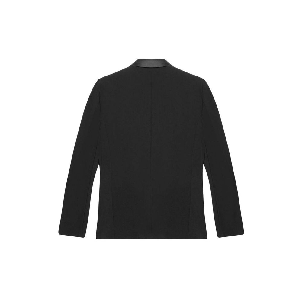 Black Polyester Blazer