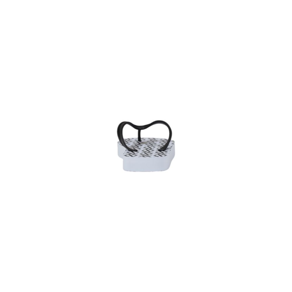White Rubber Flip-Flop Sandals