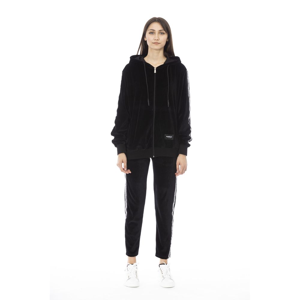 Black Cotton Women Sweater