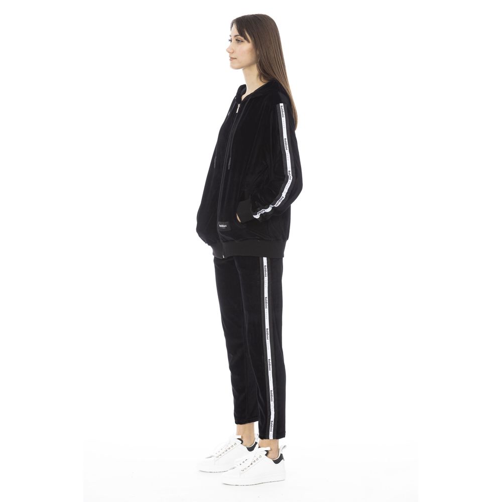 Black Cotton Women Sweater