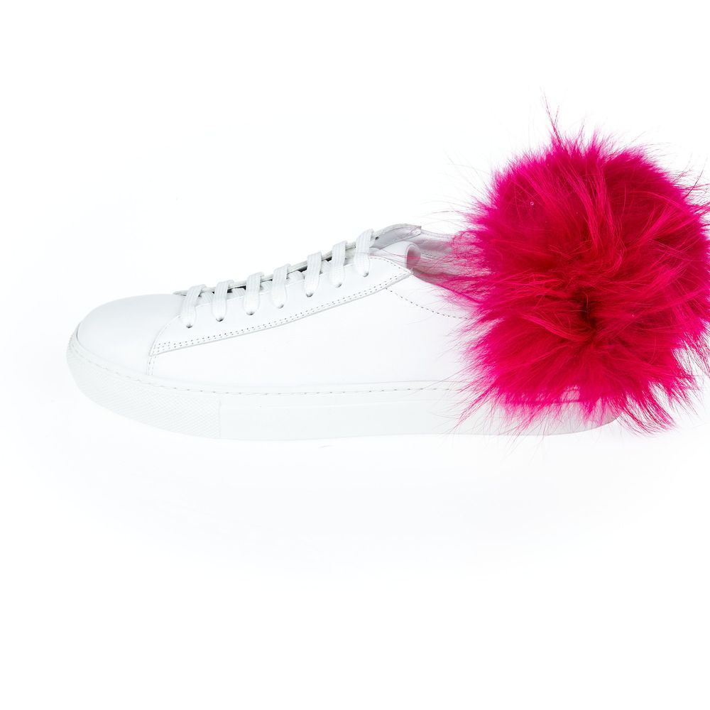 White Lamb Leather Women Sneaker