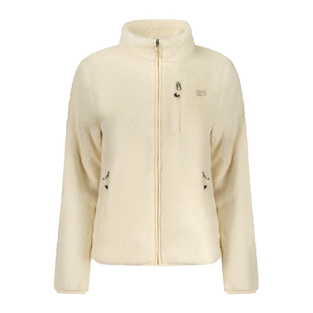 Bianco Polyester Woman Sweatshirt