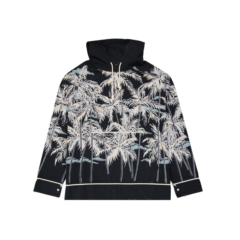 Black Cotton Shell Jacket
