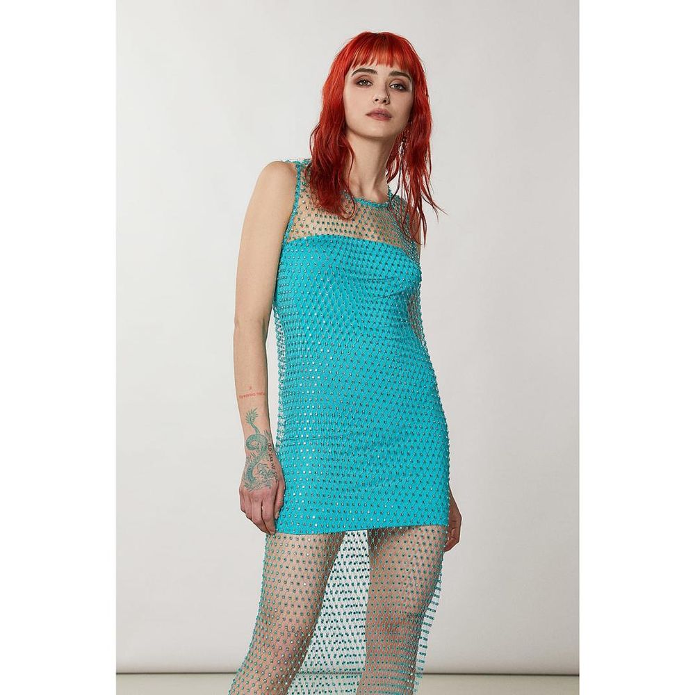Multicolor Polyester Midi Dress