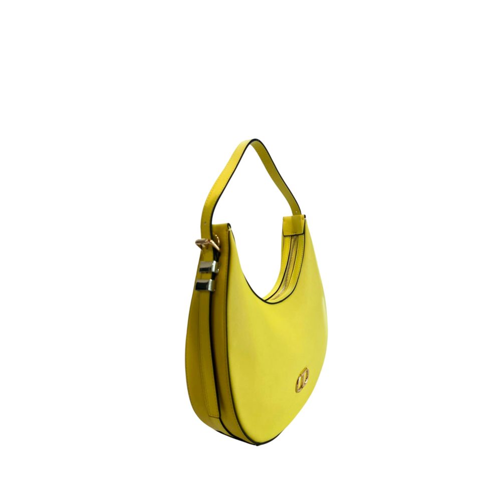 Yellow PU Women Shoulder Bag