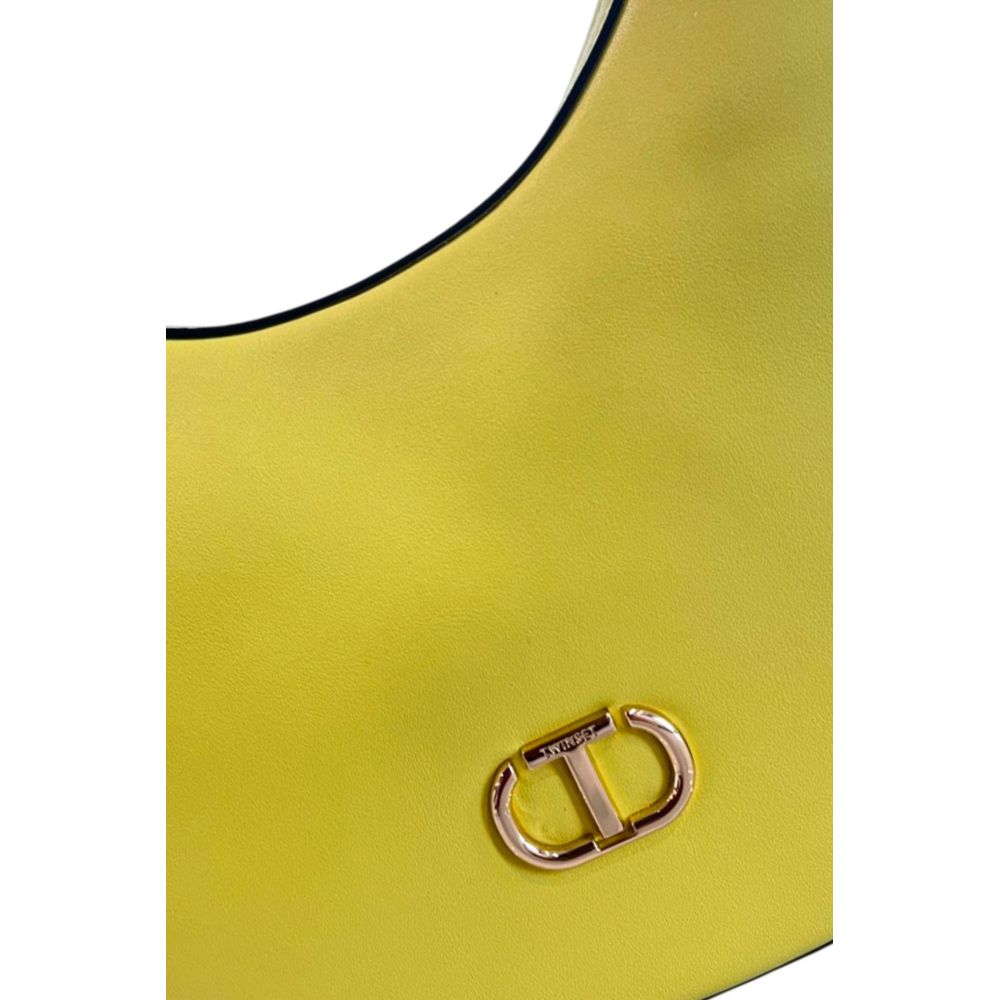 Yellow PU Women Shoulder Bag