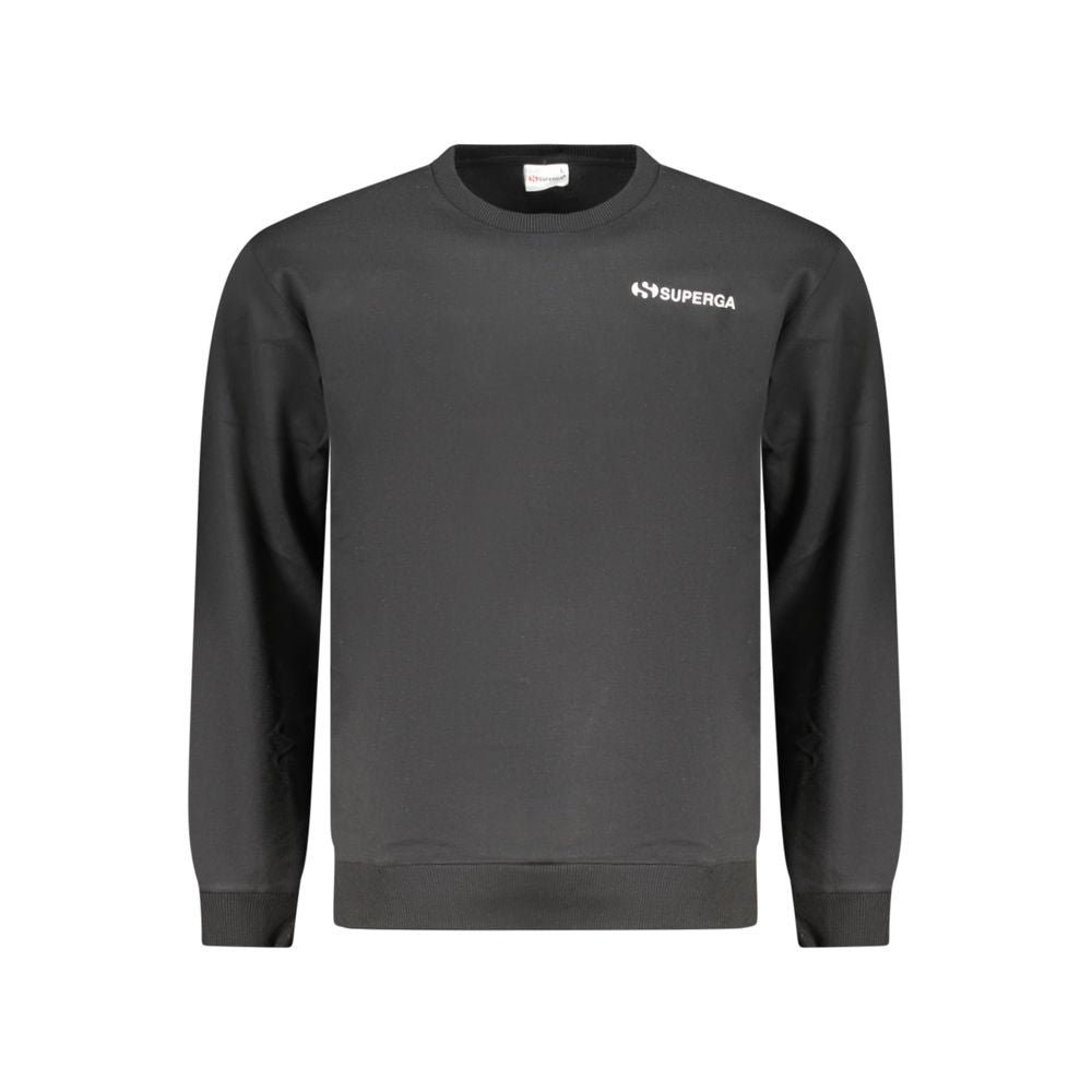 Black Cotton Men's Sweatshirt