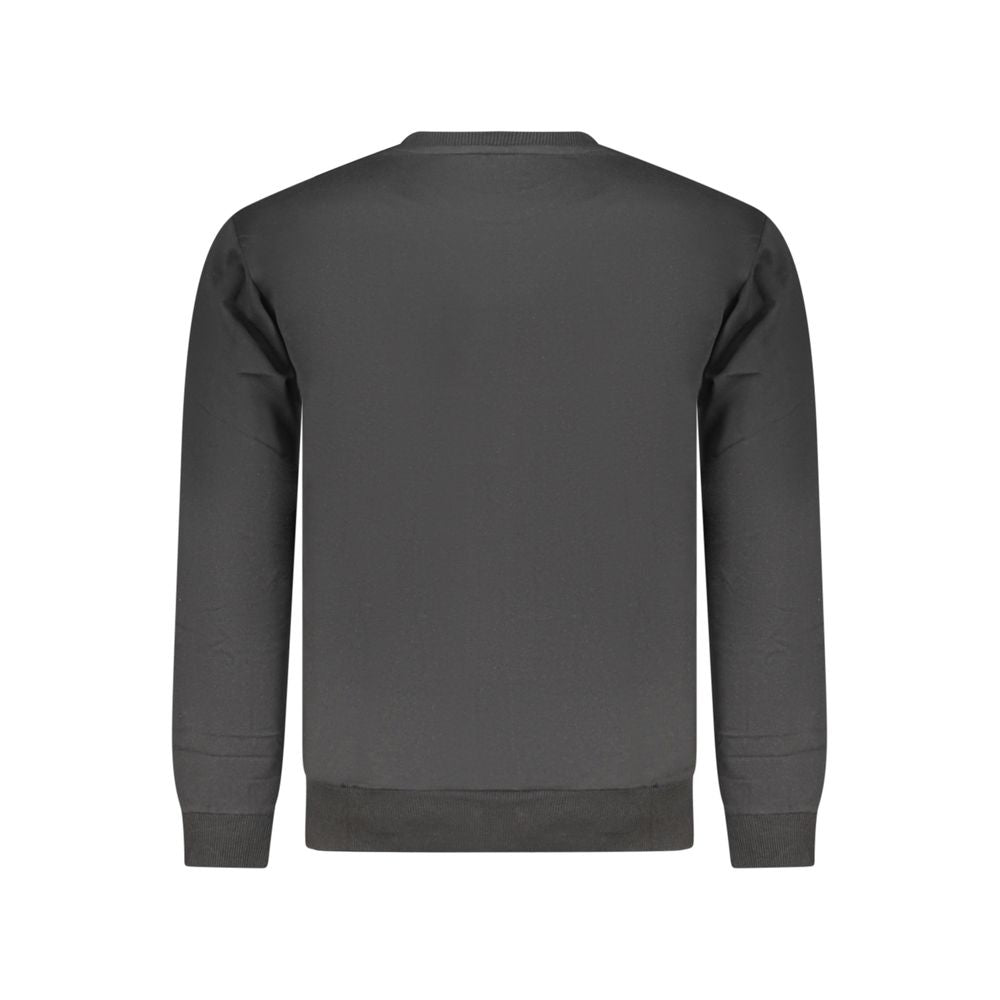 Black Cotton Men's Sweatshirt