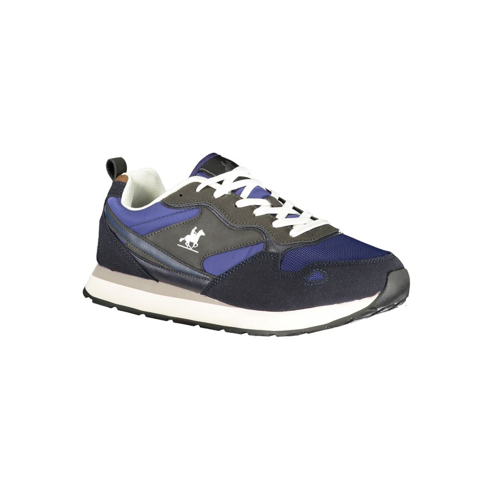 Blue Polyester Men Sneaker