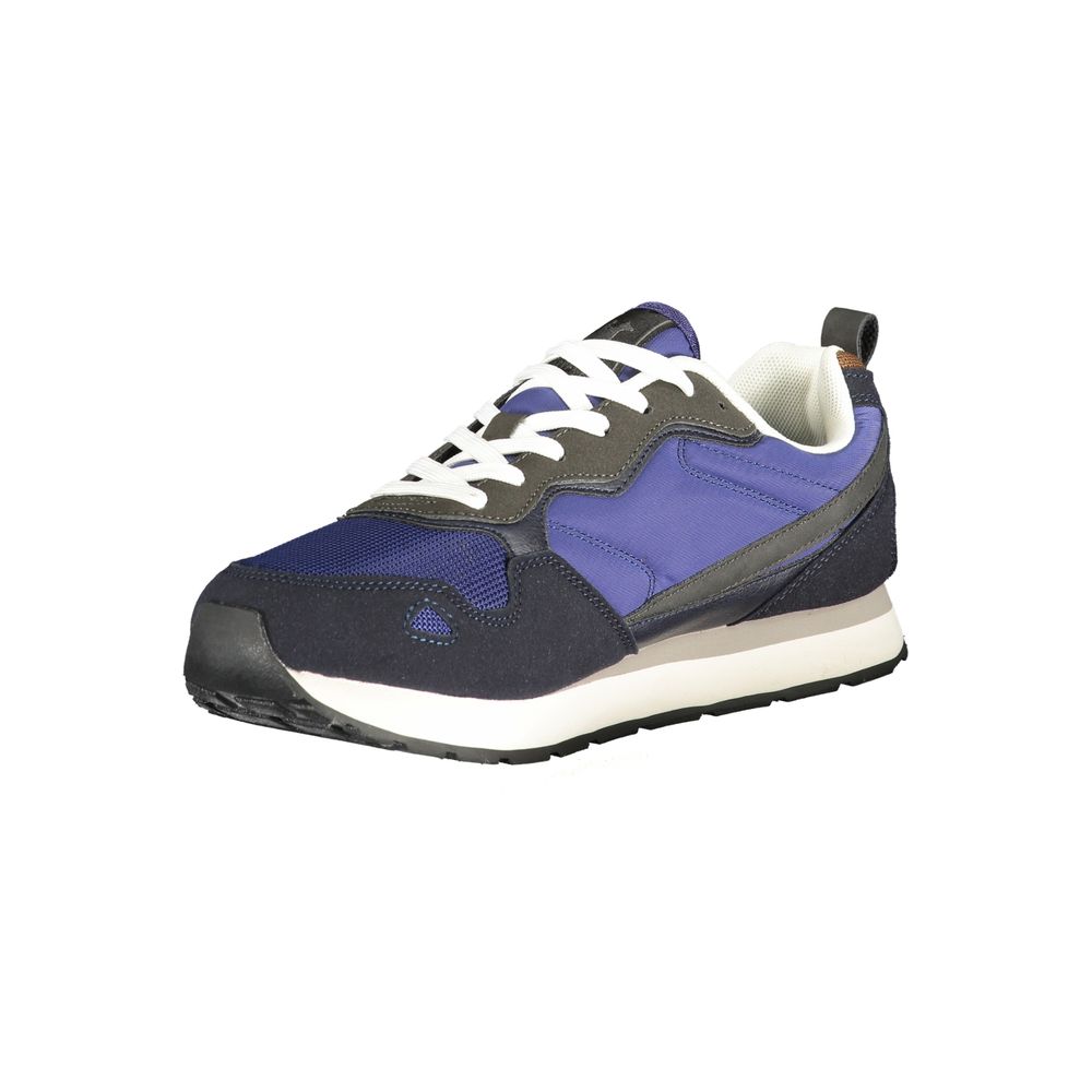 Blue Polyester Men Sneaker