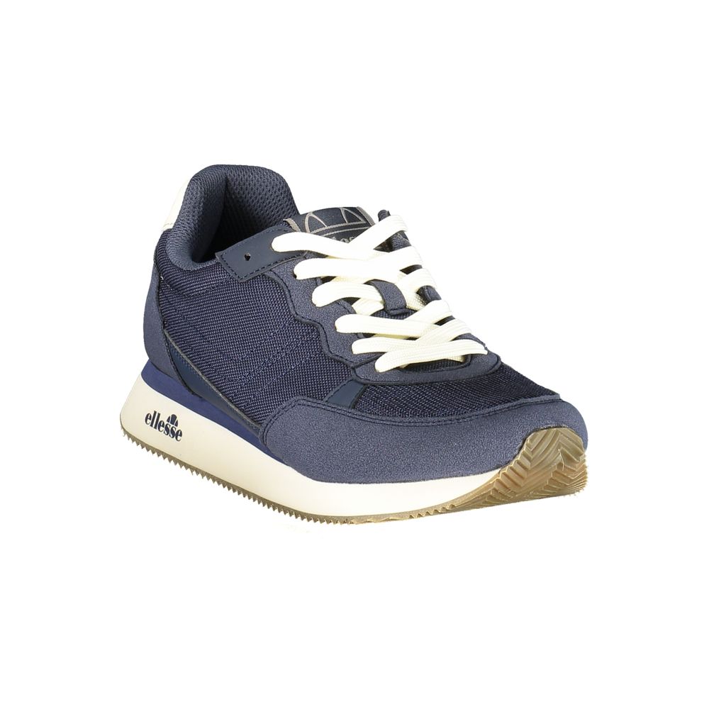 Blue Polyester Men Sneaker