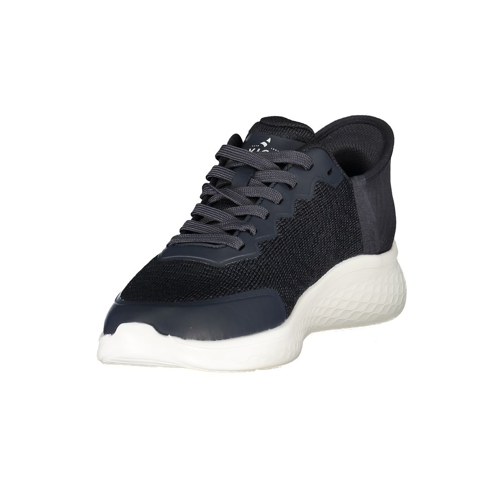 Blue Polyurethane Men Sneaker
