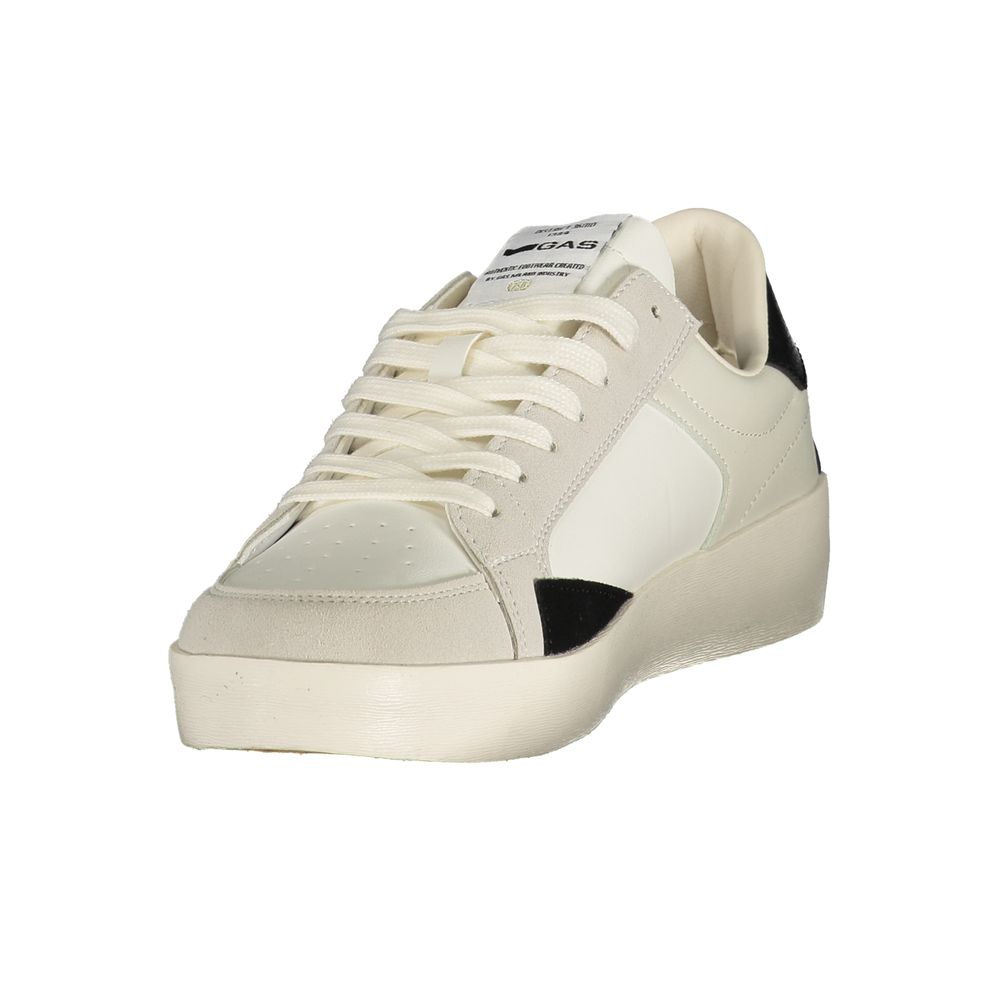 White Polyurethane Men's Sneaker