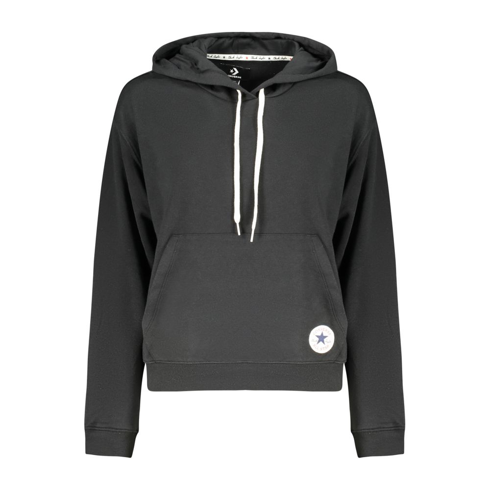 Black Cotton Women's Sweatshirt