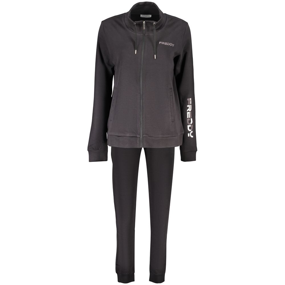 Black Cotton Women's Sweatshirt