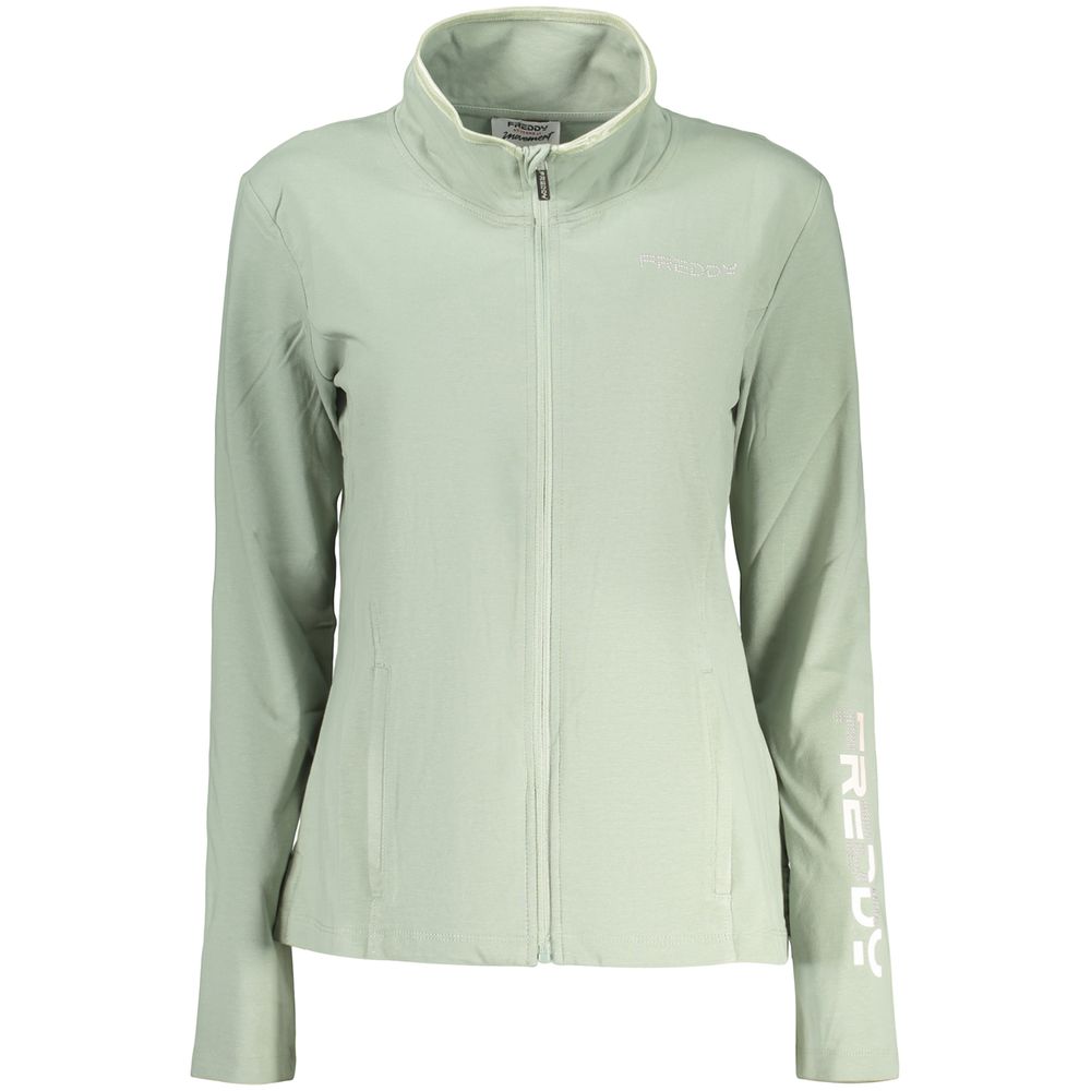 Green Cotton Womens Sweatshirt