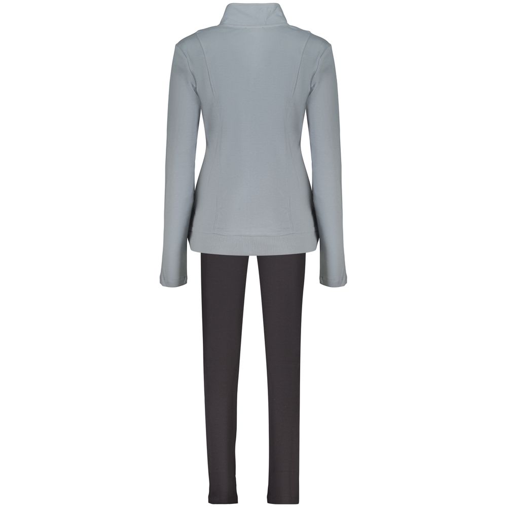 Blue Cotton Women's Sweatshirt Set