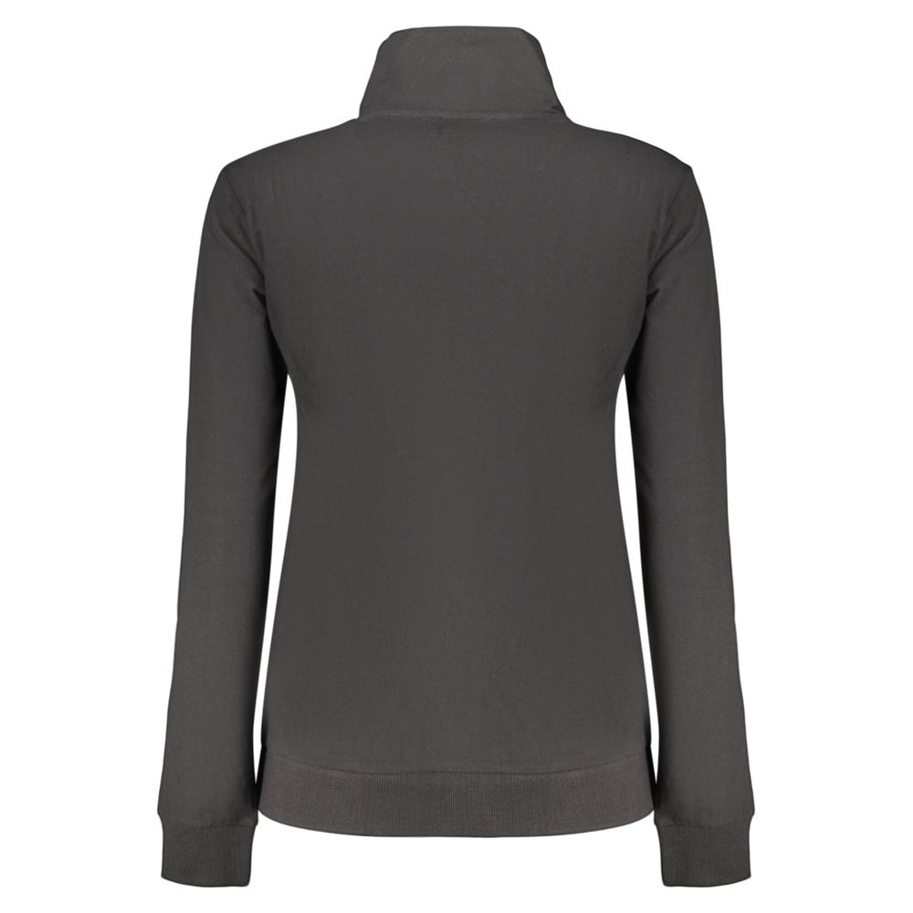 Black Cotton Women's Sweatshirt