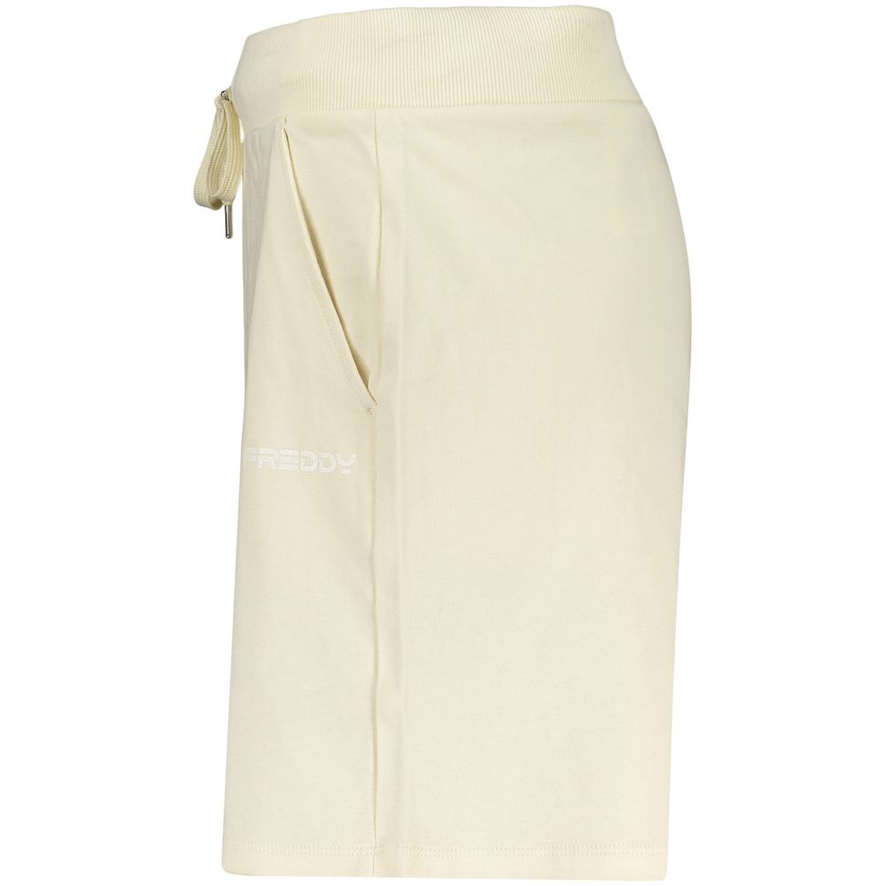 Beige Cotton Women's Shorts