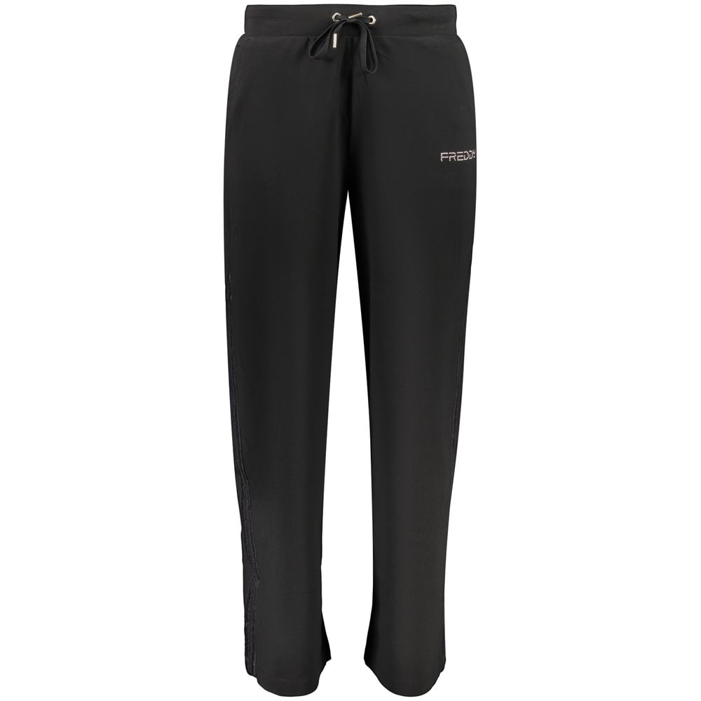 Black Cotton Women's Trousers