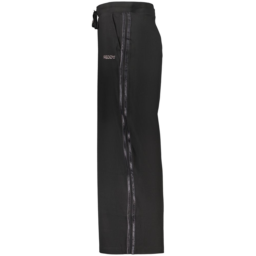 Black Cotton Women's Trousers
