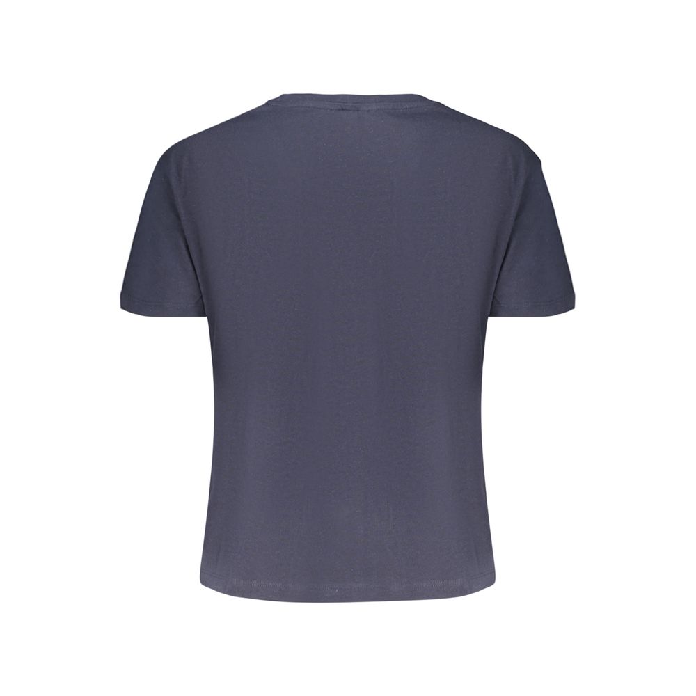 Blue Cotton Women's T-Shirt