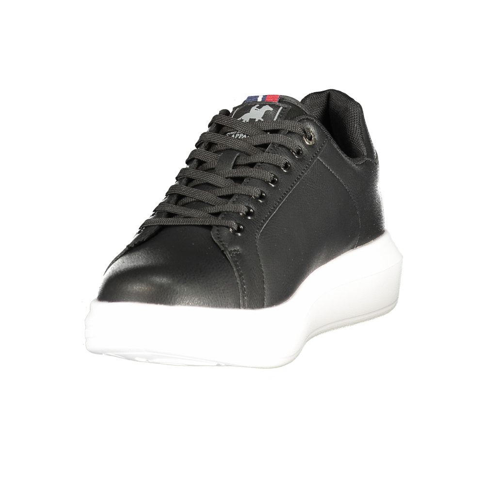 Black Polyurethane Men's Sneaker