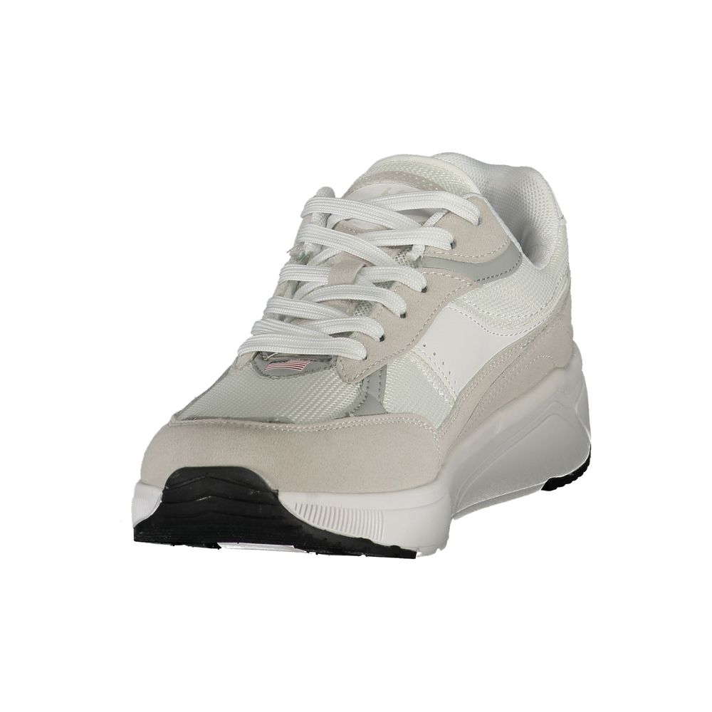 White Polyurethane Men's Sneaker