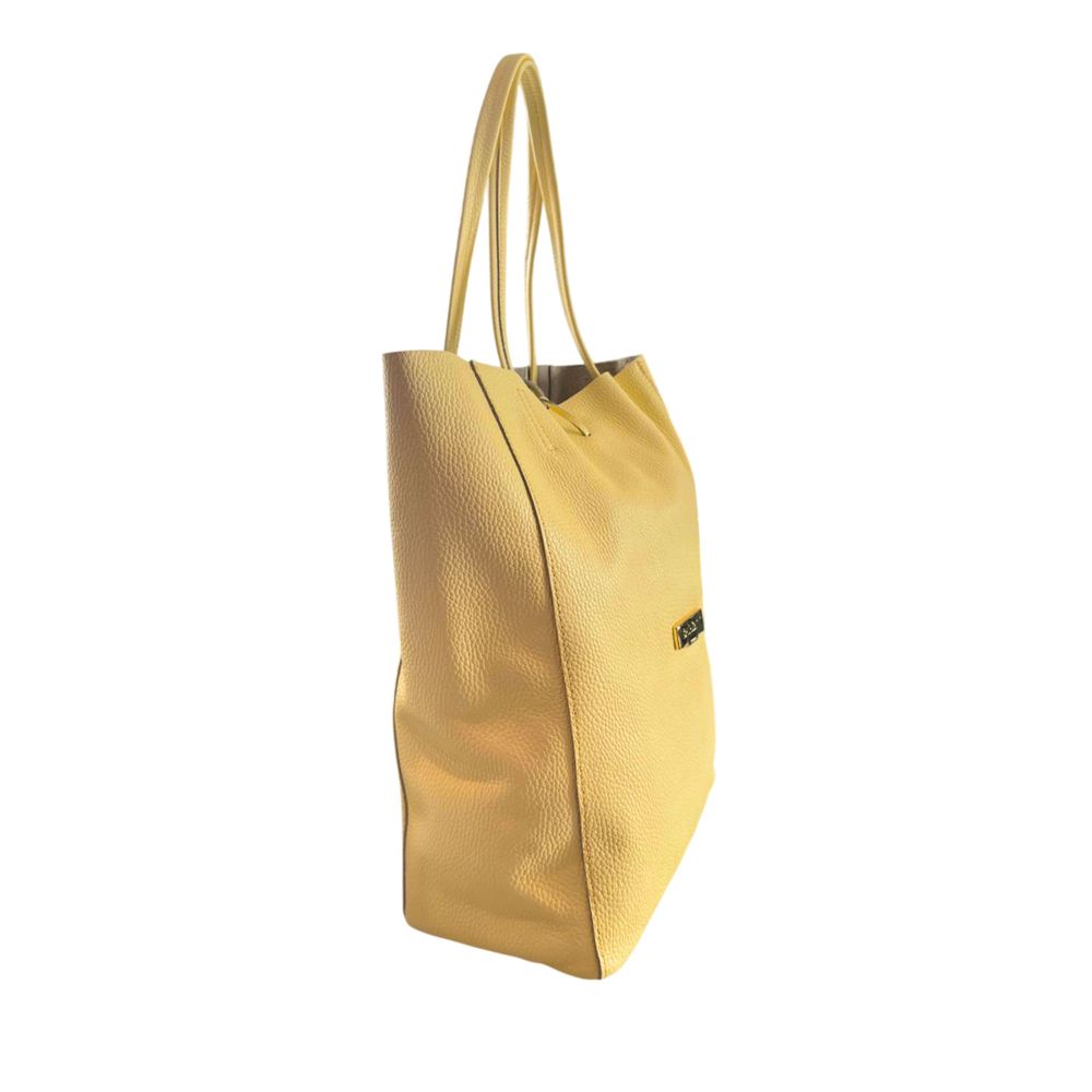 Yellow Leather Women Shoulder Bag