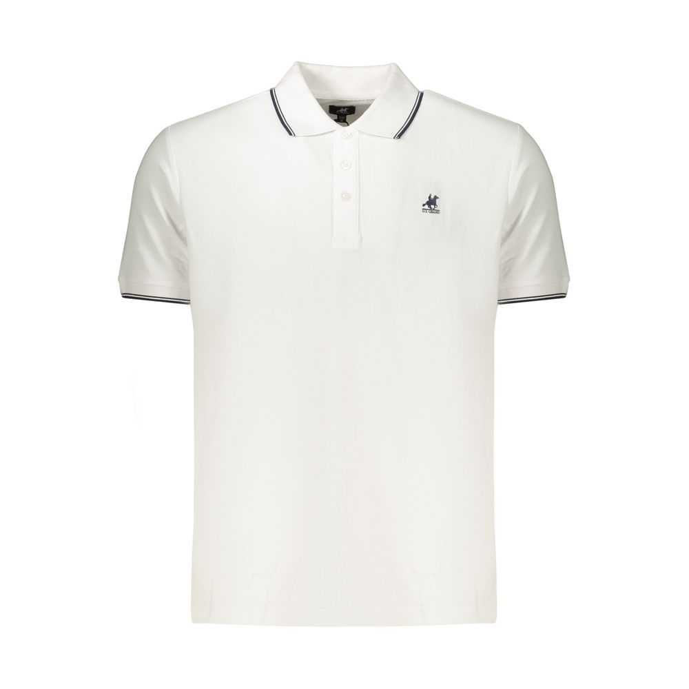 White Cotton Men's Polo Shirt
