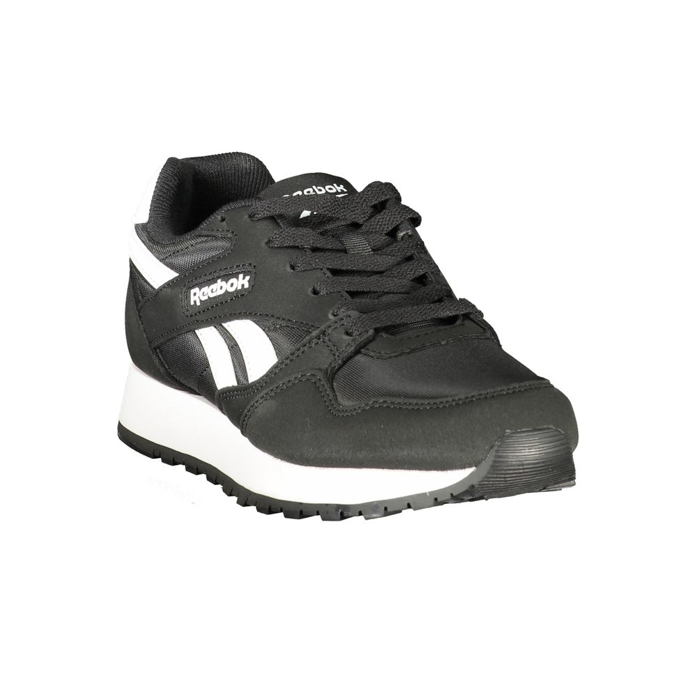Black Polyester Womens Sneaker